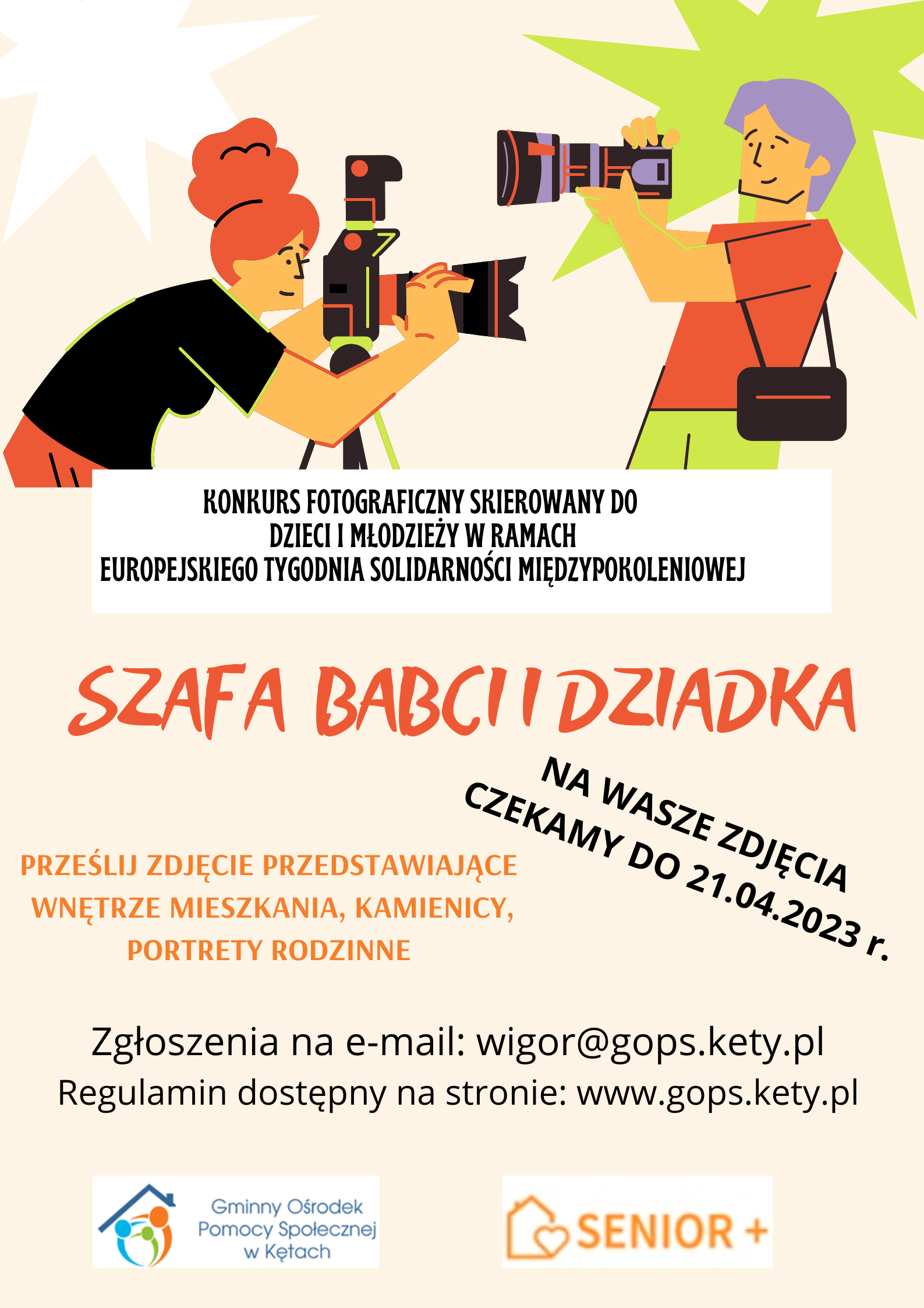 Plakat promujący konkurs fotograficzny Plakat promujący konkurs fotograficzny
